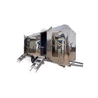 Toilettes de luxe pour l'extérieur Remorque pour la plage Mariage Fête en plein air Toilettes portables Remorque mobile pour diverses applications