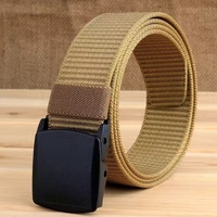 Ceinture tissée robuste à boucle en plastique, vente directe usine, durable pour uniformes de travail et usage quotidien