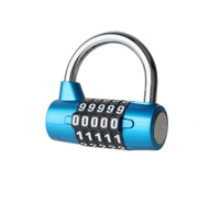 Cadenas de sécurité de pointe XMM-8057 à 5 chiffres en alliage de zinc, à combinaison réinitialisable, pour salle de sport, code de sécurité tendance