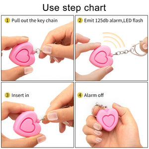 Túi người giám hộ 125dB chống trộm Alarm. The an toàn cuối cùng Keychain cho phụ nữ và trẻ em. - Product Image 4