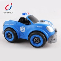50% descuento niños Control remoto serie de policía desmontaje coche de juguete, 22PCS policía niños juguete Set montar RC Car