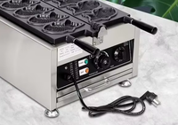Machine à gaufres Taiyaki en fonte pour la fabrication de Taiyaki à la crème glacée, modèle Commercial Electric Open Mouth Fish Taiyaki Maker