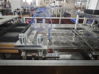 Contenant jetable de 5 litres pour crème glacée avec couvercle en PET, machine de thermoformage pour couvercles en dôme