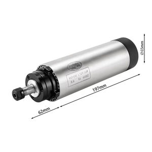 มอเตอร์สปินเดิลมอเตอร์ CNC สำหรับ1.5KW 24000RPM ER11 65mm ความเร็วสูง Zhong Hua Jiang - Product Image 2