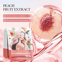 Masques faciaux en feuille hydratants, nourrissants et blanchissants à la vitamine C naturelle, au citron, à la fraise et au miel, OEM/ODM