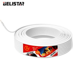 GELISTAR clear Rg6 Cables coaxiales para cámara Cctv <span class=keywords><strong>Cable</strong></span> coaxial Tv <span class=keywords><strong>Cable</strong></span> Antena <span class=keywords><strong>de</strong></span> satélite 100 yardas - Product Image 2