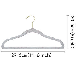 Cintres en plastique Transparent de haute qualité anti-dérapant gain de place costume paillettes acrylique or poudre <span class=keywords><strong>perle</strong></span> <span class=keywords><strong>cintre</strong></span> - Product Image 2