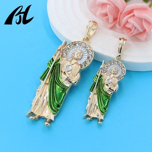 Mới đến độc đáo người đàn ông phụ nữ dijes religiosos Para pulseras Oro laminado de 14k 18K pulsera san judas tadeo pulseras - Product Image 5