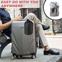 Nouvel Arrivage Oreiller de Voyage Gonflable Anti-Apnée Gonflage en 15 Secondes Léger Pliable Housse Lavable Voyage