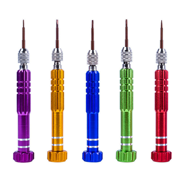 5 in 1 Colorful Magnetic Precision Screwdriver Set Y Slotted Torx Phillips Screwdriver Kit for iPhone Laptop Electronics Repair