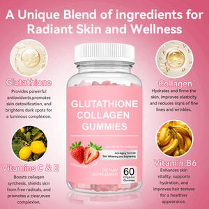 ACORN OEM ODM Suplemento de gomas de colágeno Brillo DE LA PIEL Blanqueamiento Glutatión Colágeno Gomas - Product Image 2