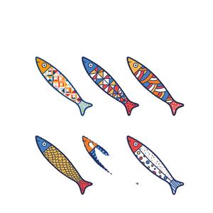 Cadeau poisson céramique aimant pour réfrigérateur personnalisé sublimation carrelage autocollants avec doux magnétique Home Decor vente en gros <span class=keywords><strong>pas</strong></span> <span class=keywords><strong>cher</strong></span> Souvenir - Product Image 1