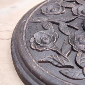 Support <span class=keywords><strong>de</strong></span> parapluie robuste pour l'extérieur, imperméable et antirouille, base <span class=keywords><strong>de</strong></span> <span class=keywords><strong>parasol</strong></span> ronde <span class=keywords><strong>en</strong></span> fer stable avec motif floral <span class=keywords><strong>de</strong></span> rose - Product Image 2