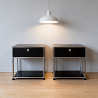 Lemari Kabinet Stainless Steel Modern Nordic yang Dapat Disambung, Unit Penyimpanan Mini yang Dapat Disesuaikan untuk Kamar Tidur, Jam Tangan, Perhiasan, Meja Rias