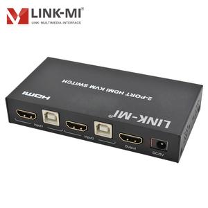 Commutateur KVM <span class=keywords><strong>HDMI</strong></span> 4K à 2 ports avec prise en charge HDCP 2.2/1.4, compatible 4K30Hz, commutation automatique, raccourcis clavier - Product Image 2