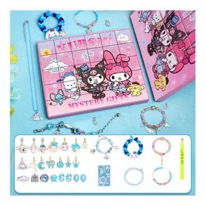 Premium DIY Beaded <b>Bracelet</b> <b>Making</b> <b>Kit</b> for Girls with Colorful Beads and Cute <b>Charms</b> Stainless Steel Chain Jewelry Craft - Product Image 3