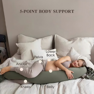 Ensemble de coussins de maternité pour l'allaitement, coussin de grossesse rafraîchissant pour dormir sur le côté, coussin de genou personnalisé pour la grossesse, confort pour <span class=keywords><strong>maman</strong></span> - Product Image 2