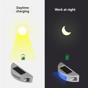 टिकाऊ परावर्तक नेतृत्व सौर 3 मीटर रोड स्टड बटन कैट आंखों विनिर्देश सौर एल्यूमीनियम रोड स्टड - Product Image 4