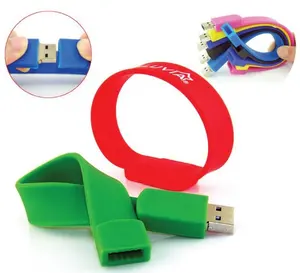 腕带u盘定制硅胶手链环保健康创意商务高速大容量USB