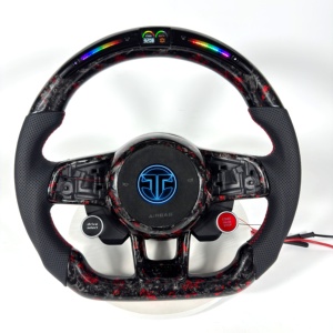 Volant en fibre de carbone forgé VW/Volkswagen MK7 GTI pour <span class=keywords><strong>Golf</strong></span> 6 7 7.5 R R-Line CC Polo Passat B8 Accessoires de voiture - Product Image 1
