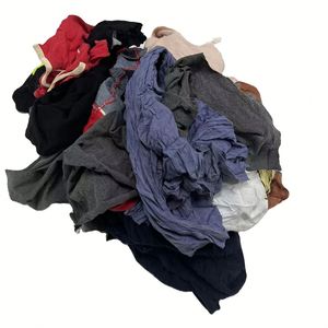 Chiffons en coton recyclé de couleur foncée mélangée à usage industriel pour le nettoyage des voitures - Product Image 1
