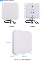 Lecteur RFID longue portée CHAFON CF591 EPC Gen2 865-868mhz 9dbi 8-10m RS232/USB/WG/Trigger Matériel ABS IP65 Étanche ISO