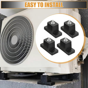 Precio de fábrica al aire libre Mini Split aire acondicionado condensador almohadilla soporte de montaje sistemas HVAC aislador de vibraciones de goma para aire - Product Image 5