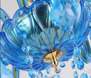 Offre Spéciale Pendentif Lumière KTV moderne Bleu Couleur Led Lustre En Cristal Plafonnier - Product Image 5