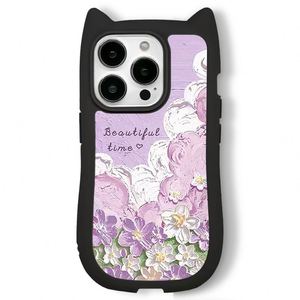 Coque de téléphone antichoc avec impression florale en peinture à l'huile 3D pour iPhone 14 15 16 17 Pro 13 12 11 Pro Max Plus XR X XS Housse souple Fundas - Product Image 6
