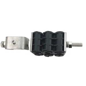 RF coaxial cable combined clamp hanger for fiber and power cable