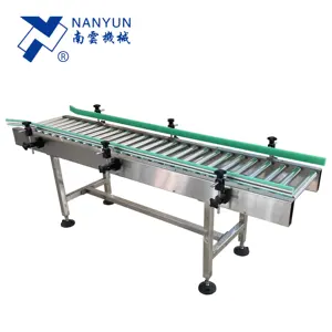 food grade transport PU chain conveyors belt for fiber laser coding /labeling machine/filling capping system
