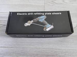 Nouveau kit de conversion de perceuse à batterie pour découpe de tôle avec ciseaux à tôle à lame en acier - Product Image 5