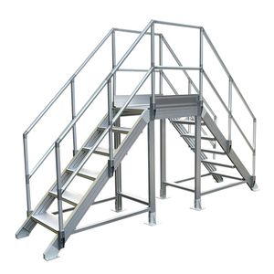 Escalera Industrial Móvil de <span class=keywords><strong>Aluminio</strong></span> Reforzado para Exteriores, Plataforma Plegable Tipo Espiga con Perfil de Extrusión de Aleación de <span class=keywords><strong>Aluminio</strong></span> - Product Image 3