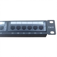 Panneau de brassage CAT6 24 ports de haute qualité 19 pouces 1U pour montage en rack