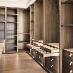 Conception complète de dressing, armoire murale pliable en bois contemporaine avec accessoires - Product Image 4