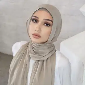 Gaya Motif Panas Warna Populer Disesuaikan Jilbab Katun Kerut Jilbab Islam Peran Ganda Jilbab Malaysia Muslim Syal Jilbab