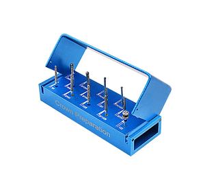 Glin Diamond Burs Kit per la preparazione della corona in metallo porta frese per lucidare trapano ad alta velocità - Product Image 1