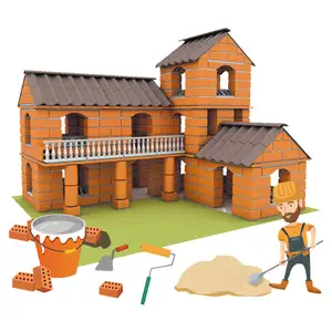 Jouets pour enfants nouveau dernier modèle de villa de luxe, blocs de jeu, Kit de bricolage, jeu de Construction 3D, briques de Construction