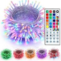 Mini Fairy Tree Light Weihnachts dekoration Fernbedienung Home Party Garten LED Lichterketten Wasserdichte Solar RGB Lichterkette