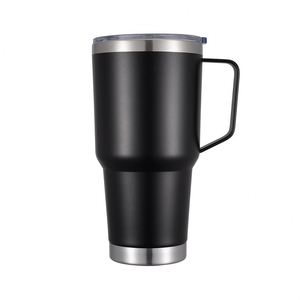 Vaso Térmico de Acero Inoxidable 304 de 30 oz con Aislamiento, Recubrimiento en Polvo, para Cerveza, Leche, Café, con Asa y Pajita, Venta al por Mayor - Product Image 2