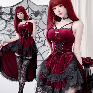 Disfraz <span class=keywords><strong>de</strong></span> Halloween para Mujer, Disfraz Sexy <span class=keywords><strong>de</strong></span> Reina Monja, Cosplay Gótico Oscuro, Vestido Sexy <span class=keywords><strong>de</strong></span> Vampiro con Cola <span class=keywords><strong>de</strong></span> Golondrina, Traje Elfo con Escote Bajo, Vestidos - Product Image 6