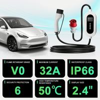 Chargeur EV portable 22 kW 32 A, boîte de charge pour véhicule électrique portable compatible avec les véhicules électriques BYD, certifié CE RoHS