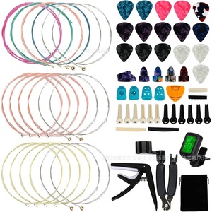 Ensemble d'accessoires pour guitare avec accordeur, capo, plectres et changeur de cordes pour instruments de <span class=keywords><strong>musique</strong></span> - Product Image 2