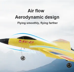 Популярный радиоуправляемый самолет EPP Su 27, модель самолета, планер с неподвижным крылом, летающий самолет с защитой от падения, Небьющийся Летающий игрушечный радиоуправляемый самолет