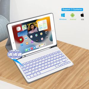 Teclado retroiluminado inalámbrico recargable Universal delgado de 10 pulgadas nuevo teclado inalámbrico para teléfono móvil tableta portátil - Product Image 4