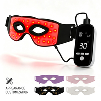 Masque oculaire en silicone souple à lumière rouge, thérapie par lumière infrarouge proche pour soulager la fatigue oculaire