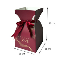 Boîte à fleurs pour la fête des mères, approvisionnement transfrontalier, bouquet DIY 520, mini boîte cadeau florale portable, logo personnalisé, vente en gros