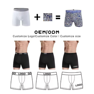 OEM ODM American Size Custom Logo Boxer <strong>Briefs</strong> Boxershorts Luxury Sports Gym Underwear Bamboo Boxers For <strong>Men</strong> - Product Image 4