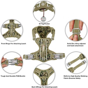 Pengekang Anjing Reflektif Tanpa Tarikan Kualitas Tinggi dengan Gesper Tahan Lama - Product Image 4