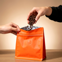 Sachet Doypack PE recyclable imprimé en héliogravure, emballage réutilisable pour grains de café, thé, fruits secs, 1 livre